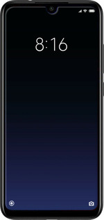 Силиконовый чехол Градиент в тёмно - синем стиле для Xiaomi Redmi Note 7 - 6542u-1639 изображение 