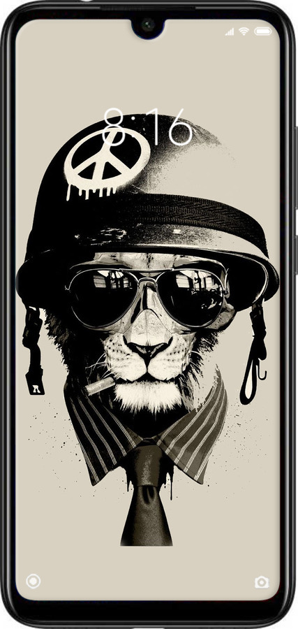 Силиконовый чехол tattoo soldier для Xiaomi Redmi Note 7 - 4165u-1639 изображение 