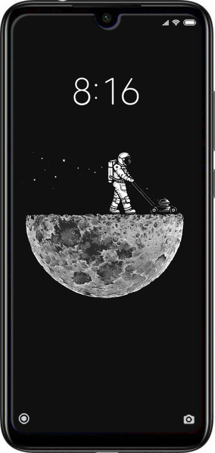 Силиконовый чехол Moon in dark для Xiaomi Redmi Note 7 - 4176u-1639 изображение 
