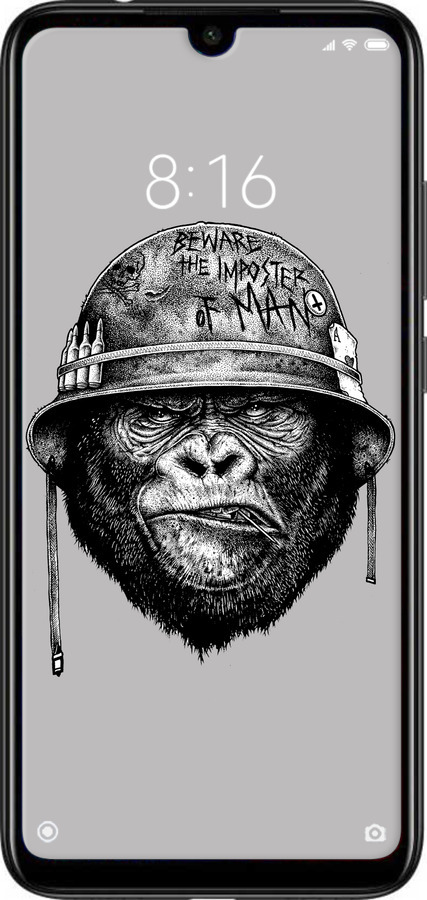 Силиконовый чехол military monkey для Xiaomi Redmi Note 7 - 4177u-1639 изображение 