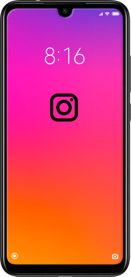 Силиконовый чехол Instagram для Xiaomi Redmi Note 7 - 4273u-1639 изображение 