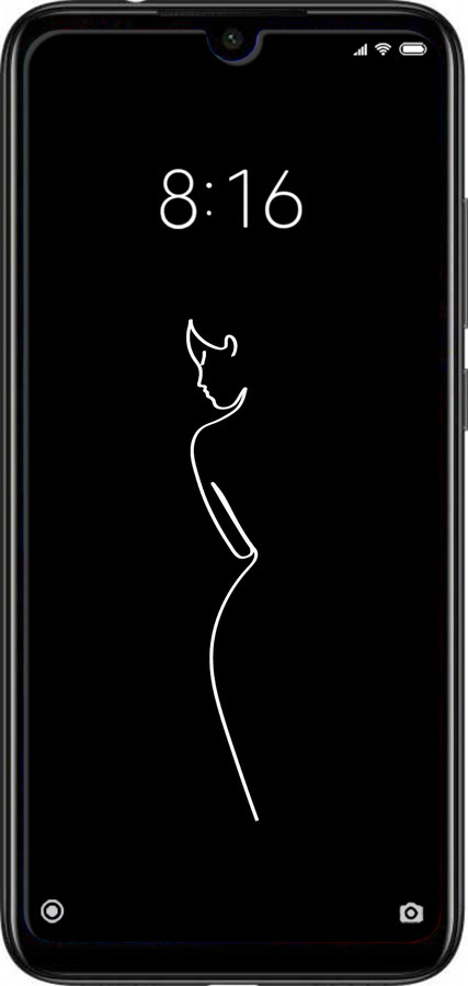 Силіконовий чехол Силует1 для Xiaomi Redmi Note 7 - 4590u-1639 изображение 