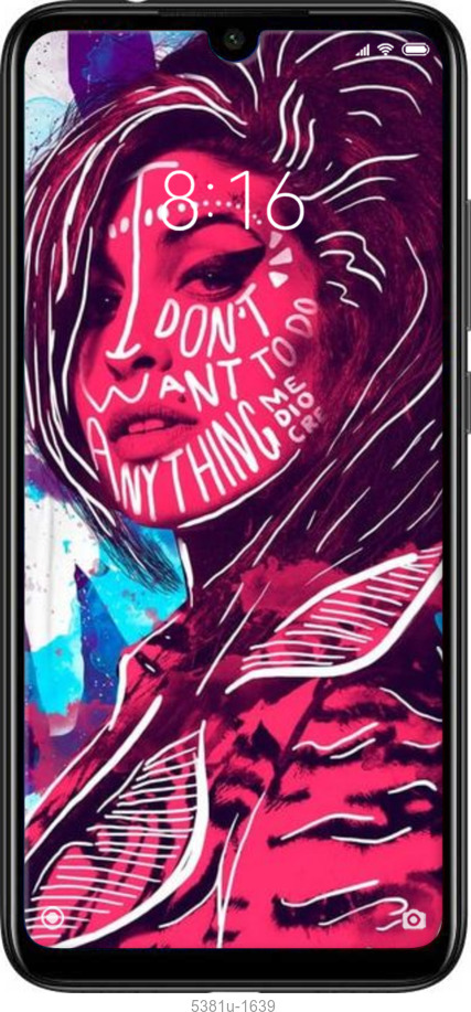 Силиконовый чехол Эми для Xiaomi Redmi Note 7 - 5381u-1639 изображение 