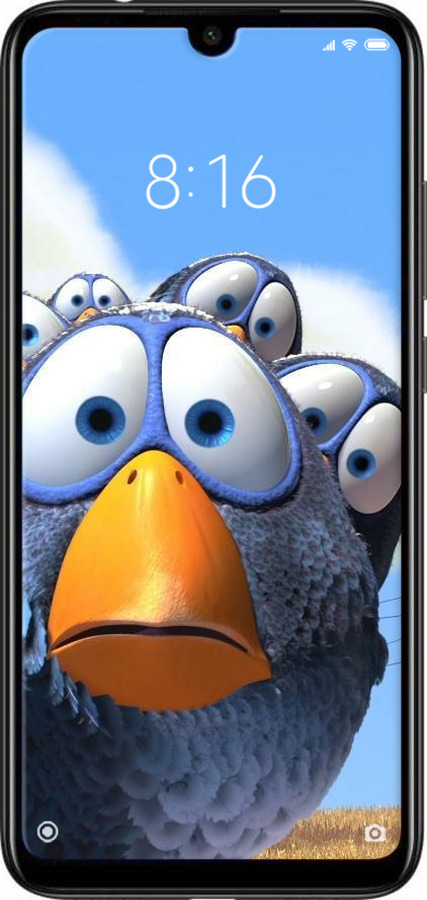 Силиконовый чехол Angry Birds для Xiaomi Redmi Note 7 - 6008u-1639 изображение 