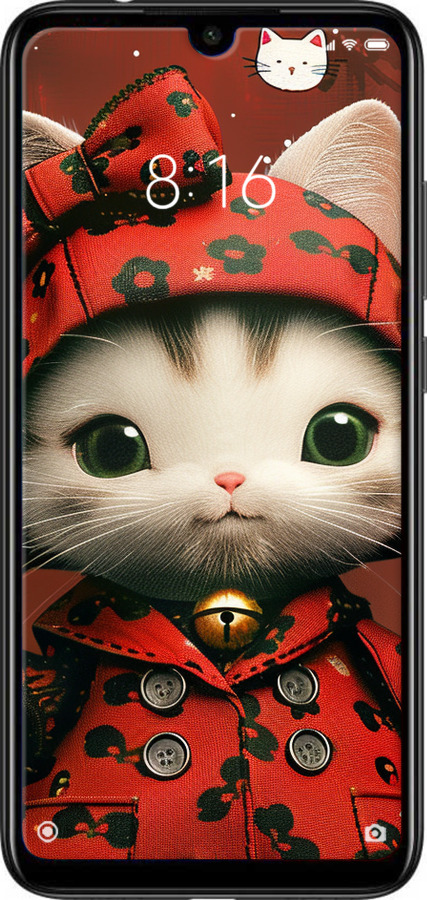 Силиконовый чехол Sweet Hello Kitty для Xiaomi Redmi Note 7 - 6035u-1639 изображение 