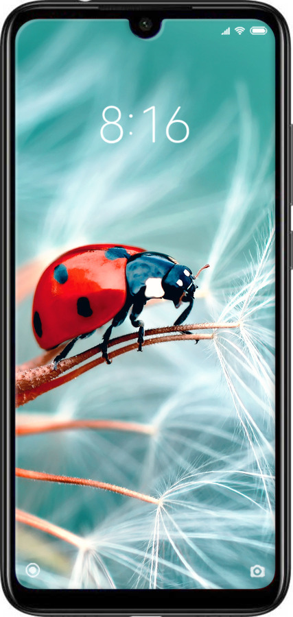 Силиконовый чехол Божья коровка для Xiaomi Redmi Note 7 - 6049u-1639 изображение 