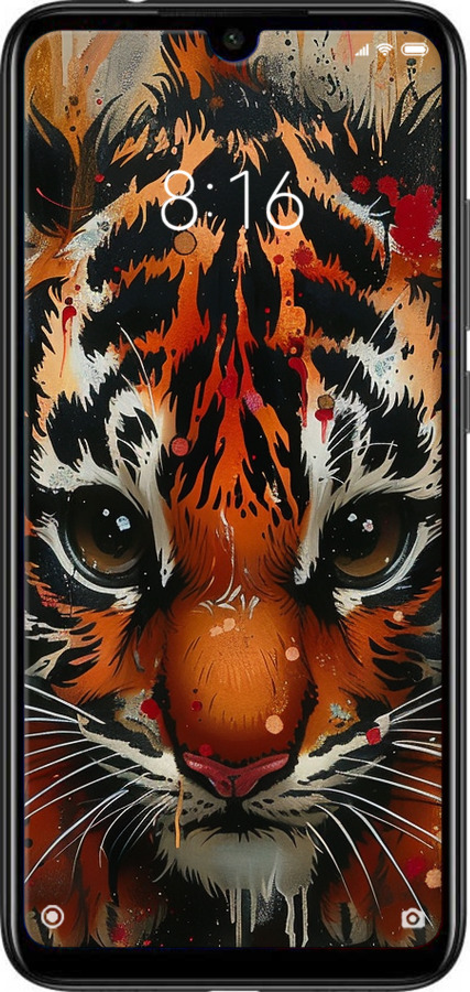 Силиконовый чехол Mini tiger для Xiaomi Redmi Note 7 - 6052u-1639 изображение 