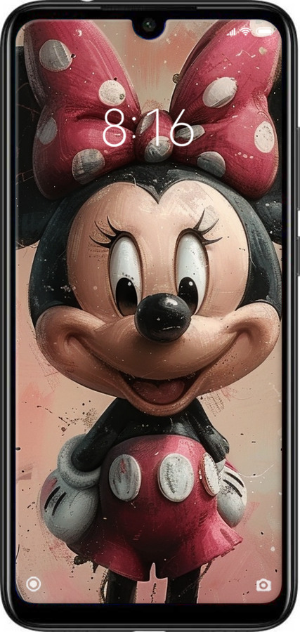 Силиконовый чехол Minnie Mouse для Xiaomi Redmi Note 7 - 6054u-1639 изображение 