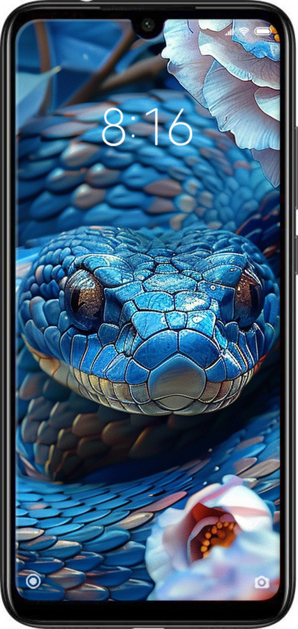 Силіконовий чехол Blue Snake для Xiaomi Redmi Note 7 - 6079u-1639 изображение 