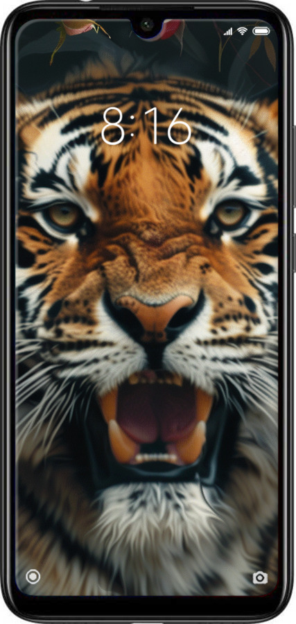 Силіконовий чехол Тигрова велич для Xiaomi Redmi Note 7 - 6080u-1639 изображение 