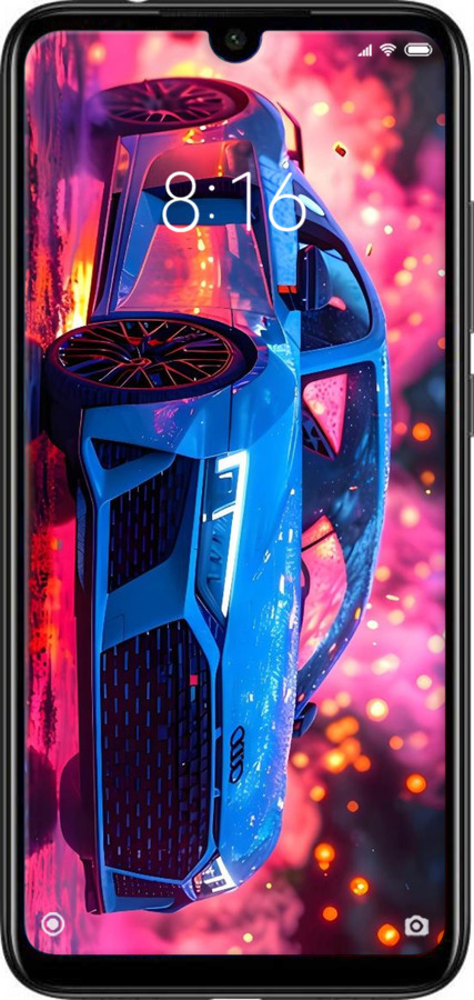 Силиконовый чехол Ауди для Xiaomi Redmi Note 7 - 6286u-1639 изображение 