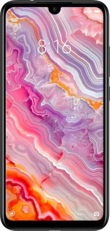 Силиконовый чехол Мрамор 2 для Xiaomi Redmi Note 7 - 6307u-1639 изображение 