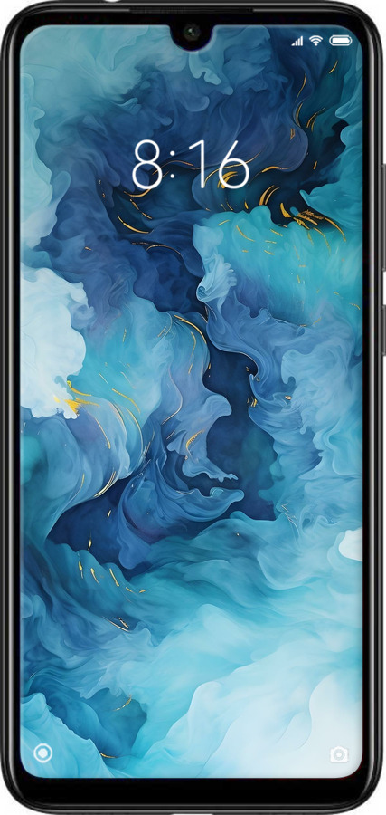 Силиконовый чехол Акварель для Xiaomi Redmi Note 7 - 6320u-1639 изображение 