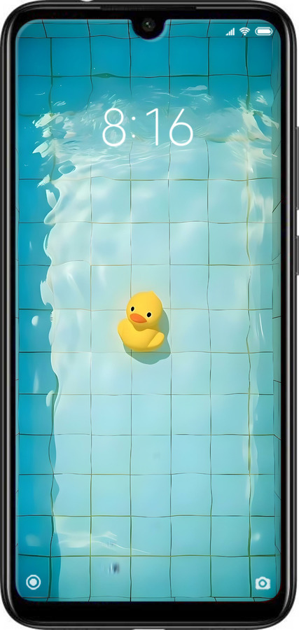 Силиконовый чехол Утенок для Xiaomi Redmi Note 7 - 6323u-1639 изображение 