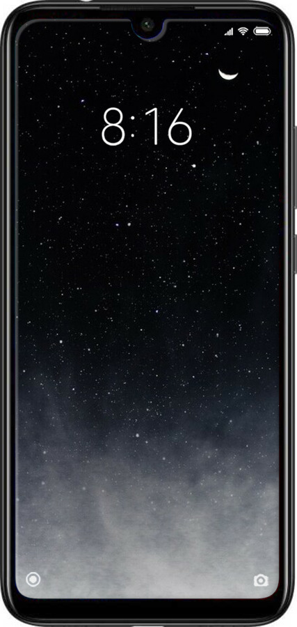 Силиконовый чехол Сині хмари, Синій місяць для Xiaomi Redmi Note 7 - 6396u-1639 изображение 