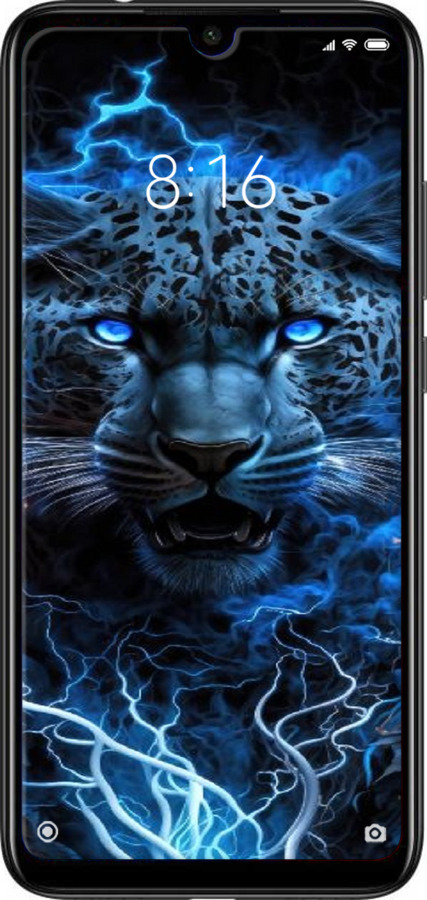 Силіконовий чехол Крижаний леопард для Xiaomi Redmi Note 7 - 6460u-1639 изображение 