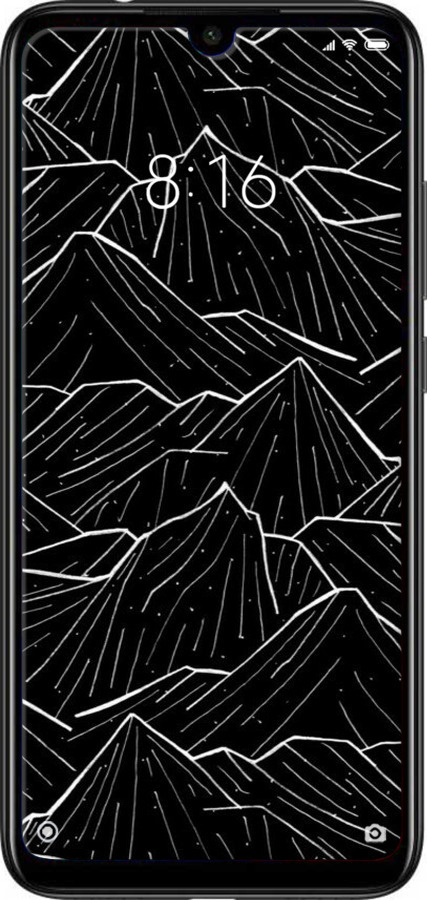 Силиконовый чехол С изображением Темных гор для Xiaomi Redmi Note 7 - 6489u-1639 изображение 