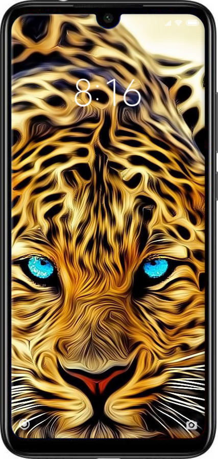 Силиконовый чехол Леопард для Xiaomi Redmi Note 7 - 6611u-1639 изображение 