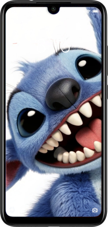 Силиконовый чехол Стич для Xiaomi Redmi Note 7 - 6684u-1639 изображение 