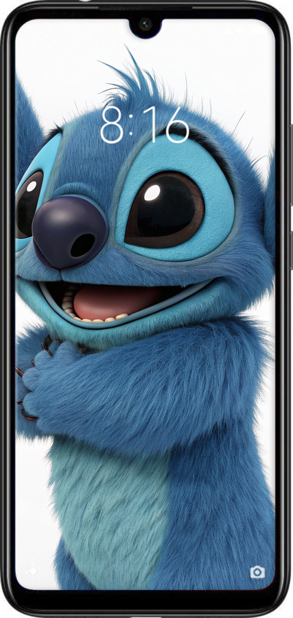 Силиконовый чехол Стич 1 для Xiaomi Redmi Note 7 - 6686u-1639 изображение 
