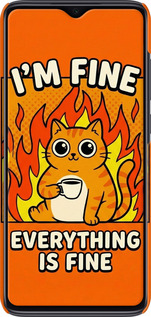 3D пластиковый матовый чехол Funny Cat для Xiaomi Redmi Note 8 Pro - 6786m-1783 изображение 