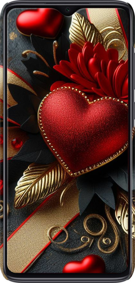 3D пластиковий матовий чехол Сердечки v2 для Xiaomi Redmi Note 8 Pro - 5832m-1783 изображение 