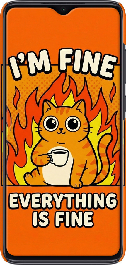 3D пластиковый матовый чехол Funny Cat для Xiaomi Redmi Note 8 Pro - 6786m-1783 изображение 