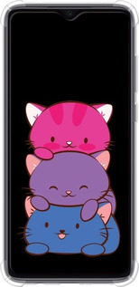 Силикон с усиленными углами чехол Милые кошки для Xiaomi Redmi Note 8 Pro - 6518sp-1783 изображение 