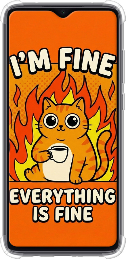 Силикон с усиленными углами чехол Funny Cat для Xiaomi Redmi Note 8 Pro - 6786sp-1783 изображение 