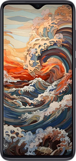 Силіконовий чехол Арт хвилі для Xiaomi Redmi Note 8 Pro - 6324u-1783 изображение 