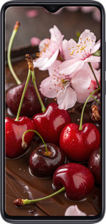 2D пластиковый чехол Вишня в шоколаде для Xiaomi Redmi Note 8 Pro - 6698t-1783 изображение 
