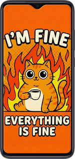 Силіконовий чехол Funny Cat для Xiaomi Redmi Note 8 Pro - 6786u-1783 изображение 