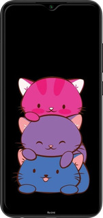 TPU чехол Милые кошки для Xiaomi Redmi Note 8 - 6518b-1787 изображение 