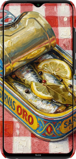 3D пластиковий матовий чехол Vintage Sardine Tin Phone для Xiaomi Redmi Note 8 - 6772m-1787 изображение 