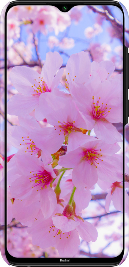 3D пластиковий матовий чехол Сакура для Xiaomi Redmi Note 8 - 6029m-1787 изображение 