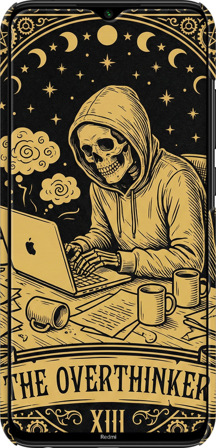 3D пластиковий матовий чехол The Overthinker для Xiaomi Redmi Note 8 - 6774m-1787 изображение 