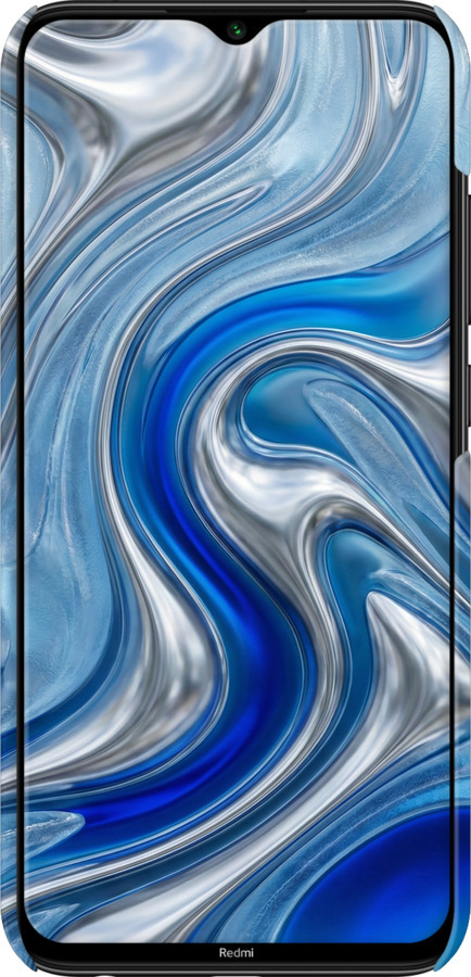 3D пластиковий матовий чехол Liquid Chrome для Xiaomi Redmi Note 8 - 6781m-1787 изображение 