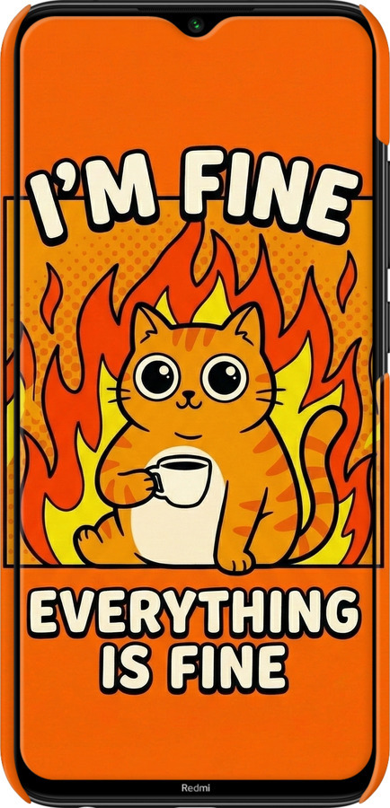 3D пластиковый матовый чехол Funny Cat для Xiaomi Redmi Note 8 - 6786m-1787 изображение 