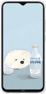 Силіконовий протиударний с посиленими кутами чехол Пес водка для Xiaomi Redmi Note 8 - 6368sp-1787 изображение 