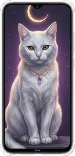 Силіконовий протиударний с посиленими кутами чехол Mystic White Cat Gothic Dark Purple Gold для Xiaomi Redmi Note 8 - 6805sp-1787 изображение 