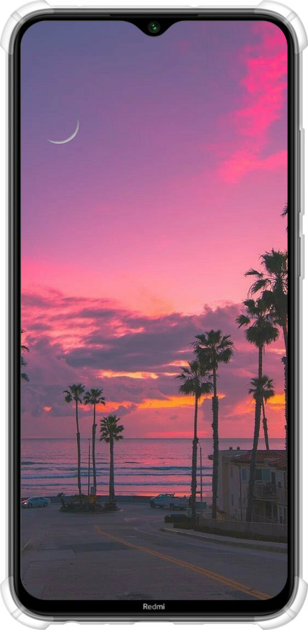 Силикон с усиленными углами чехол Пальмы для Xiaomi Redmi Note 8 - 5873sp-1787 изображение 