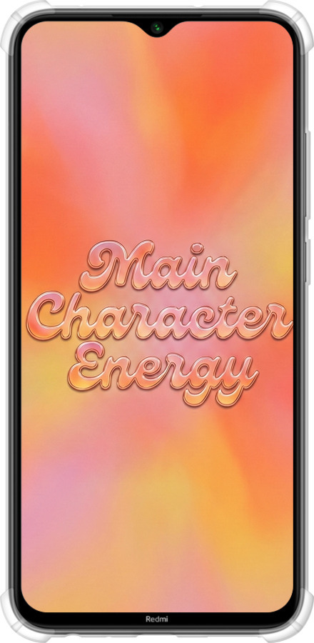 Силикон с усиленными углами чехол Aura Gradient Main Character Energy Aesthetic Y2K для Xiaomi Redmi Note 8 - 6783sp-1787 изображение 