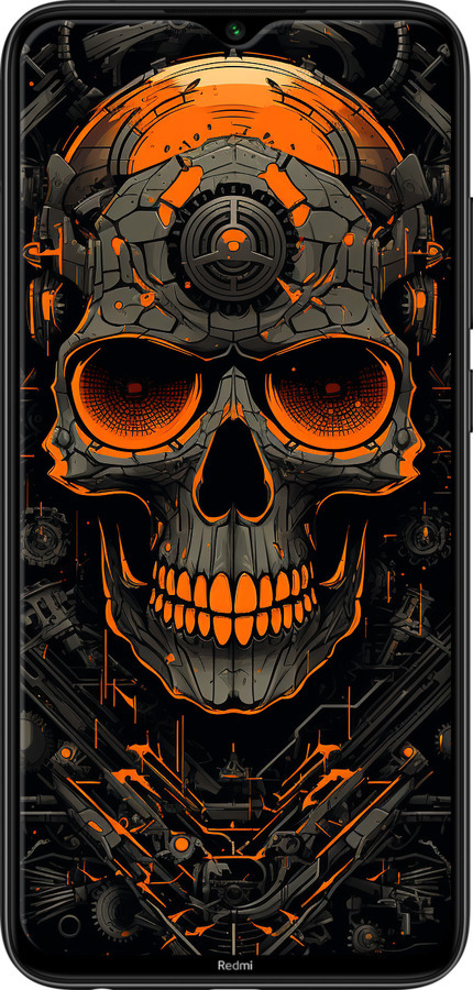 2D пластиковый чехол Череп для Xiaomi Redmi Note 8 - 5952t-1787 изображение 