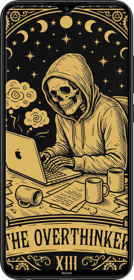 2D пластиковый чехол The Overthinker для Xiaomi Redmi Note 8 - 6774t-1787 изображение 