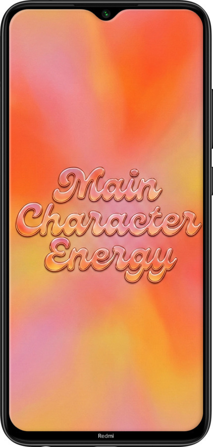 Силиконовый чехол Aura Gradient Main Character Energy Aesthetic Y2K для Xiaomi Redmi Note 8 - 6783u-1787 изображение 