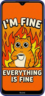 TPU чехол Funny Cat для Xiaomi Redmi Note 8T - 6786b-1818 изображение 