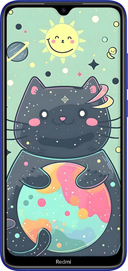 TPU чехол Милый котик для Xiaomi Redmi Note 8T - 6364b-1818 изображение 