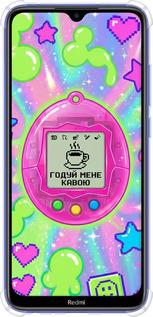 Силикон с усиленными углами чехол Y2K Aesthetic Retro Pet: Годуй мене кавою для Xiaomi Redmi Note 8T - 6784sp-1818 изображение 