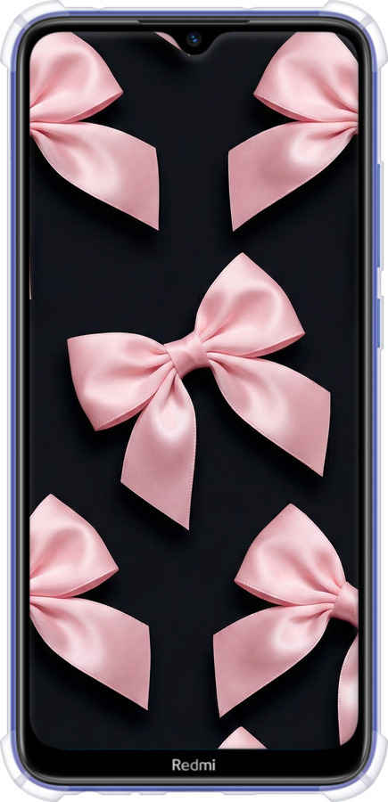 Силикон с усиленными углами чехол Coquette Ribbons Dark Coquette для Xiaomi Redmi Note 8T - 6767sp-1818 изображение 