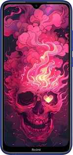 Силіконовий чехол Череп арт для Xiaomi Redmi Note 8T - 6385u-1818 изображение 